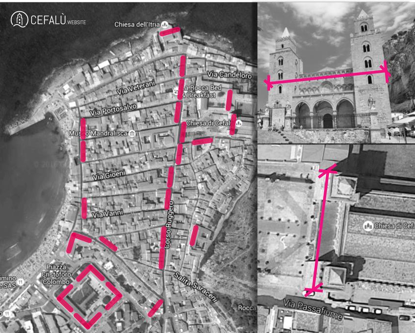 Cefalù, la planimetria della città nasconde una incredibile particolarità